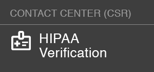 HIPAA Verification-CSR