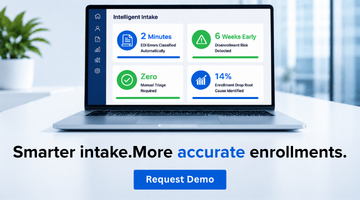 Healthcare intelligent intake for mobile view